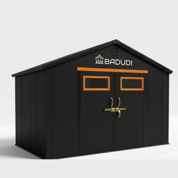 BADUDI BD60318 15 Ft x 8 Ft Outdoor Storage Shed with Floor