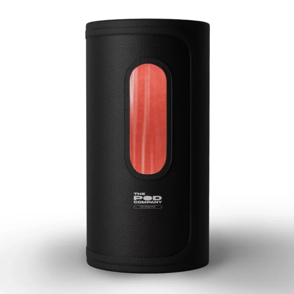 The Pod Company Sauna Pod 2.0 Portable 185°F Dry Heat Sauna with Natural Cotton and Red Light